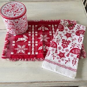 Nordic Red and White Christmas Kitchen Bundle